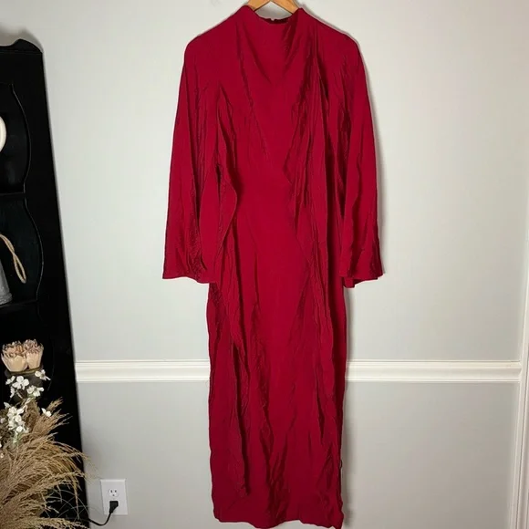 oh polly long sleeve pearl dress Long Sleeve Embellished Backless Maxi Dress in Black - 12 main image 1